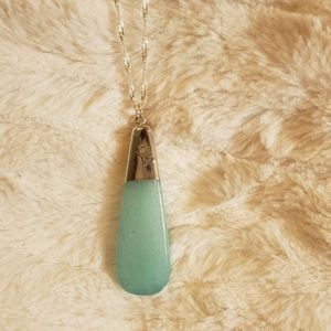 Semi precious stone necklace, costume jewelry